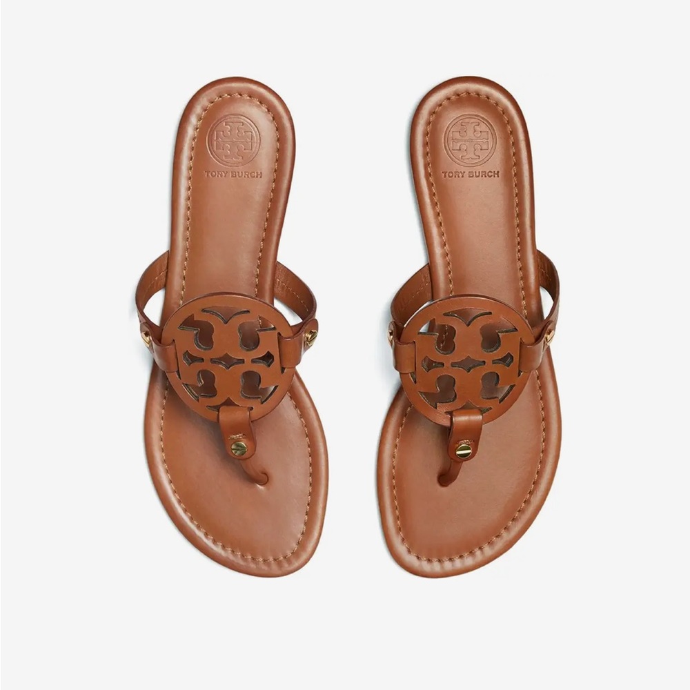 NWT Tory Burch Miller Sandal Size 7.5 Vintage Vachetta Color